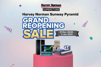 Harvey Norman Sunway Pyramid Grand ReOpening Sale (31 December 2020 - 3 January 2021)