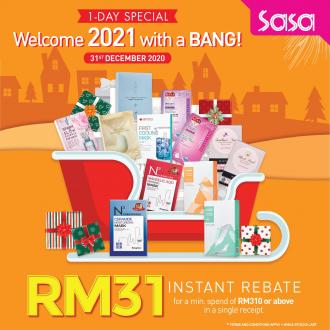 Sasa Welcome 2021 Promotion RM31 Instant Rebate (31 December 9999)