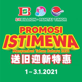 BILLION & Pantai Timor Nationwide New Year Promotion (1 January 2021 - 3 January 2021)