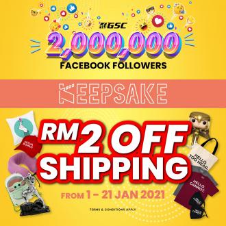 GSC Online RM2 OFF Shipping Promotion (1 Jan 2021 - 21 Jan 2021)