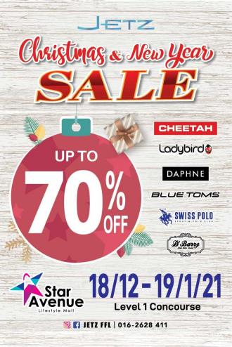 Jetz Christmas & New Year Sale Up To 70% OFF at Star Avenue (18 December 2020 - 19 January 2021)