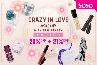 Sasa Crazy In Love Promotion 20% OFF + 21% OFF (valid until 13 January 2021)