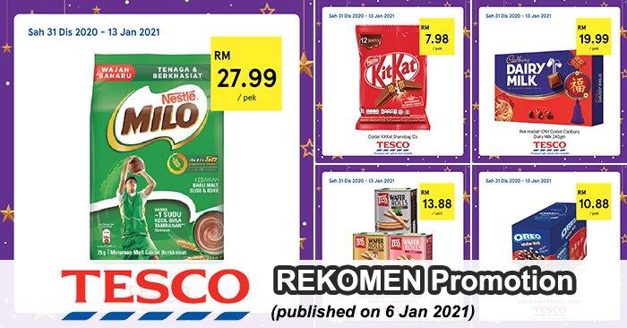 Tesco REKOMEN Promotion published on 6 January 2021