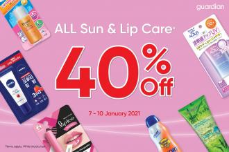 Guardian Sun & Lip Care Sale 40% OFF (7 January 2021 - 10 January 2021)