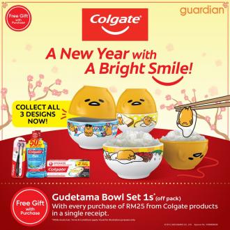 Guardian Colgate CNY Promotion FREE Gudetama Bowl Set (4 January 2021 - 31 January 2021)