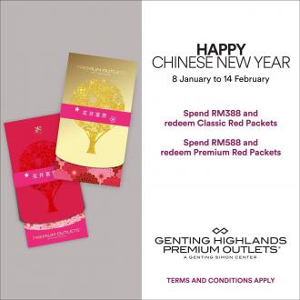 Genting Highlands Premium Outlets Chinese New Year Promotion FREE Ang Pow (8 January 2021 - 14 February 2021)