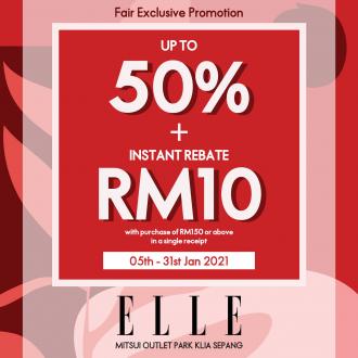 ELLE Promotional Fair Sale at Mitsui Outlet Park (5 January 2021 - 31 January 2021)