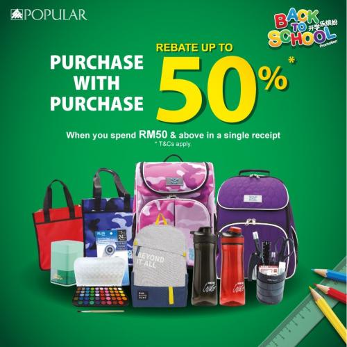 POPULAR Back to School Promotion (8 January 2021 - 1 February 2021)