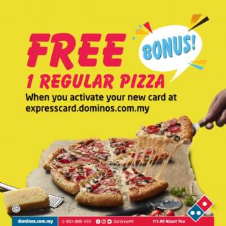 Domino's Pizza VIP Express Card Promotion FREE Regular Pizza (valid until 31 December 2021)