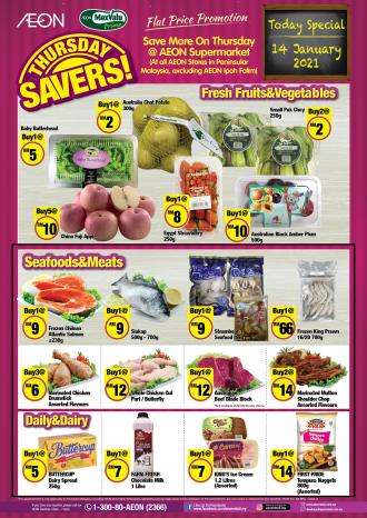 AEON Supermarket Thursday Savers Promotion (14 Jan 2021)