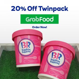 Baskin Robbins Twinpack Promotion 20% OFF on GrabFood