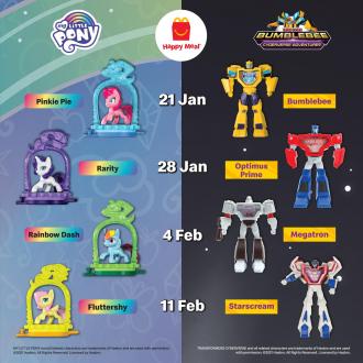 McDonald's Happy Meal FREE My Little Pony & Transformers Promotion (21 January 2021 - 17 February 2021)