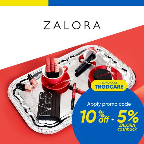 Zalora Beauty Promotion 10% OFF + 5% Cashback With Touch 'n Go eWallet (15 January 2021 - 31 December 2021)