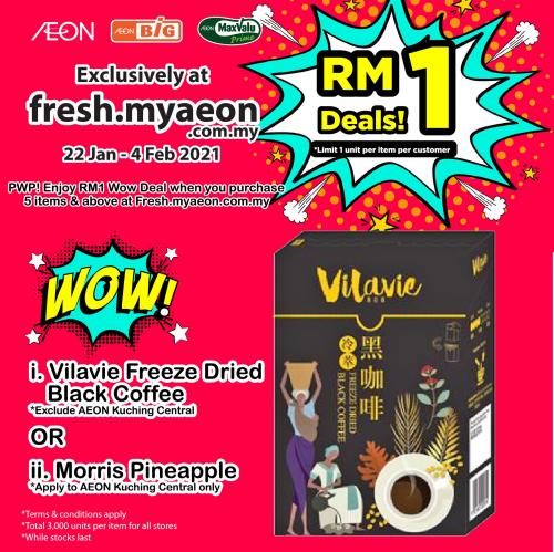 AEON Online Supermarket RM1 Deals Promotion (22 January 2021 - 4 February 2021)
