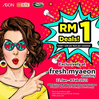 AEON Online Supermarket RM1 Deals Promotion (22 January 2021 - 4 February 2021)