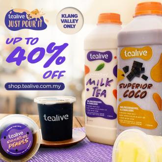 Tealive Online Just-Pour-It Promotion Up To 40% OFF (valid until 31 Jan 2021)