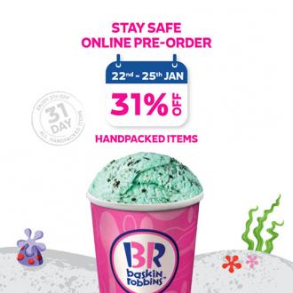 Baskin Robbins Online Pre-Order Promotion 31% OFF (22 Jan 2021 - 25 Jan 2021)