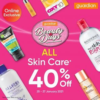 Guardian Online Skincare Sale 40% OFF (25 January 2021 - 27 January 2021)