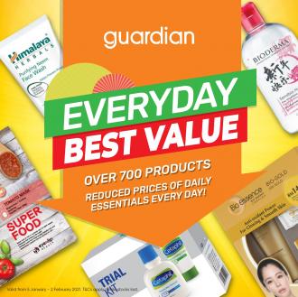Guardian January Everyday Best Value Skin Care Promotion (5 January 2021 - 2 February 2021)