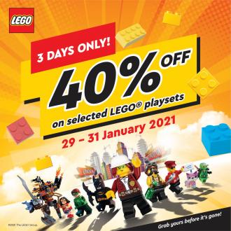 Isetan Lego Weekend Promotion 40% OFF (29 January 2021 - 31 January 2021)
