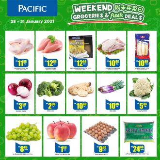 Pacific Hypermarket Weekend Groceries & Fresh Deals Promotion (28 January 2021 - 31 January 2021)