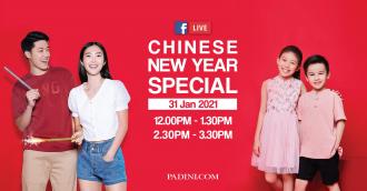 Padini Facebook Live Chinese New Year Sale (31 Jan 2021)
