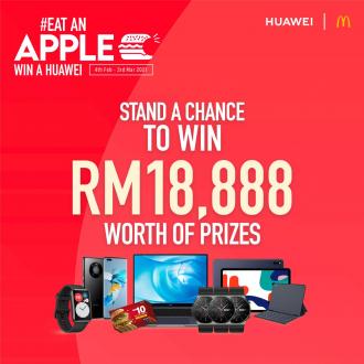 McDonald's EatAnApple and Win a Huawei Contest (4 February 2021 - 3 March 2021)