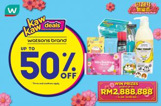 Watsons Brand Products Sale Up To 50% OFF (4 February 2021 - 9 February 2021)