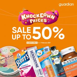 Guardian Knockdown Prices Sale Up To 50% OFF (4 Feb 2021 - 7 Feb 2021)