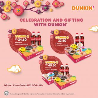 Dunkin Donuts CNY Combo Set Promotion FREE RM5 Ang Pow Voucher
