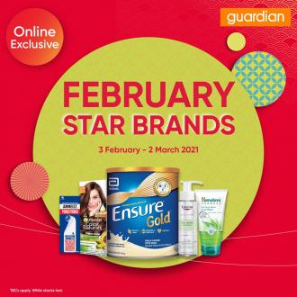 Guardian Online February Star Brands Sale (3 Feb 2021 - 2 Mar 2021)