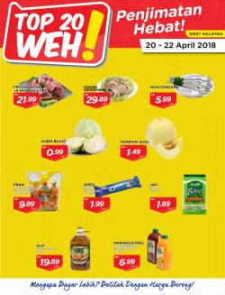MYDIN TOP 20 WEH Promotion at Peninsular Malaysia (20 April 2018 - 22 April 2018)