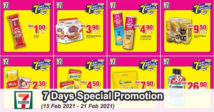7 Eleven 7 Days Special Promotion (15 Feb 2021 - 21 Feb 2021)
