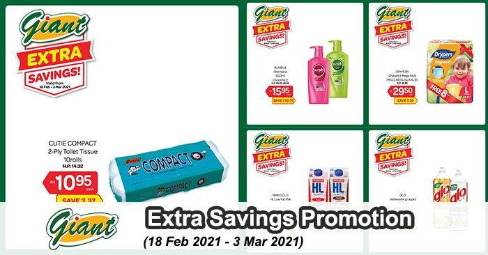 Giant Extra Savings Promotion (18 Feb 2021 - 3 Mar 2021)