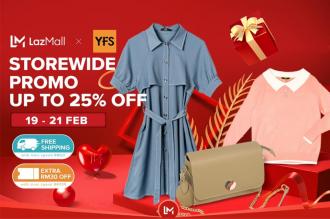 YFS Storewide Promotion Up To 25% OFF on Lazada (19 February 2021 - 21 February 2021)