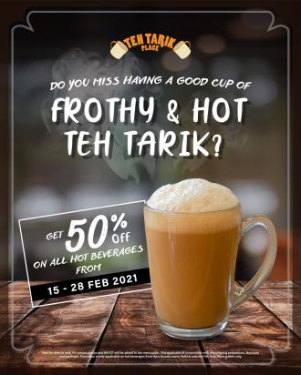 Teh Tarik Place Hot Beverages 50% OFF Promotion (15 Feb 2021 - 28 Feb 2021)