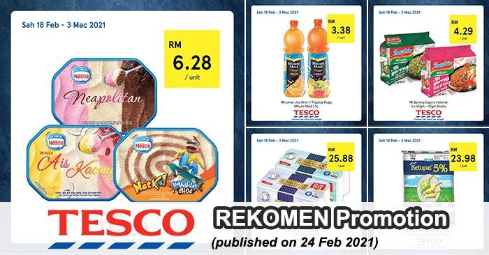 Tesco REKOMEN Promotion published on 24 February 2021