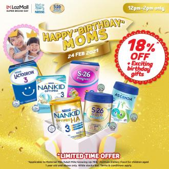 Lazada Happy Birthday Moms Promotion Up To 18% OFF (24 Feb 2021)