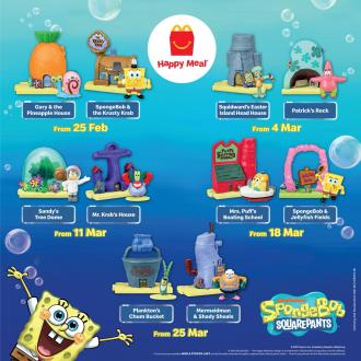 McDonald's Happy Meal FREE SpongeBob SquarePants Promotion (25 February 2021 - 31 March 2021)