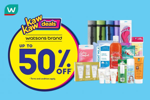 Watsons Brand Products Sale Up To 50% OFF (25 February 2021 - 1 March 2021)