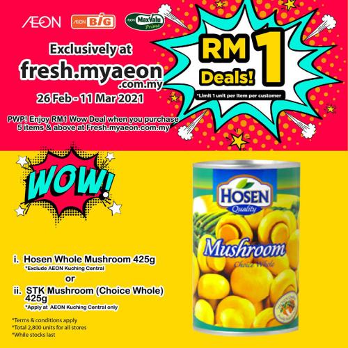 AEON Online Supermarket RM1 Deals Promotion (26 February 2021 - 11 March 2021)