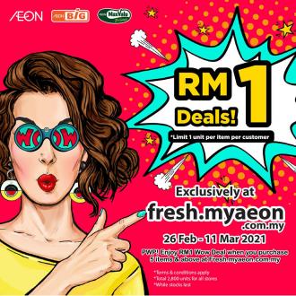 AEON Online Supermarket RM1 Deals Promotion (26 February 2021 - 11 March 2021)