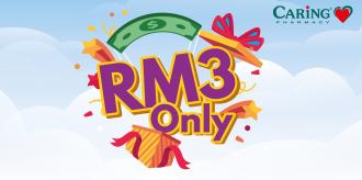 Caring Pharmacy Health & Beauty Carnival RM3 Deals Promotion (26 February 2021 - 5 April 2021)