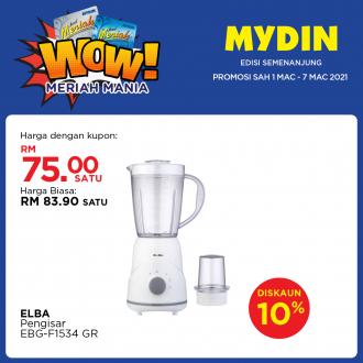 MYDIN Meriah Mania Coupons Promotion (1 March 2021 - 7 March 2021)