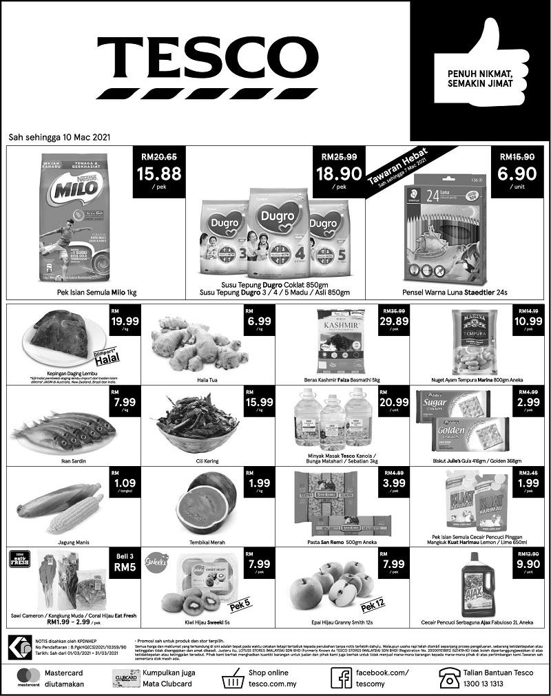 Tesco Press Ads Promotion (4 March 2021 - 10 March 2021)