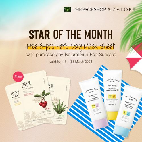 The Face Shop March Promotion on Zalora (1 March 2021 - 31 March 2021)