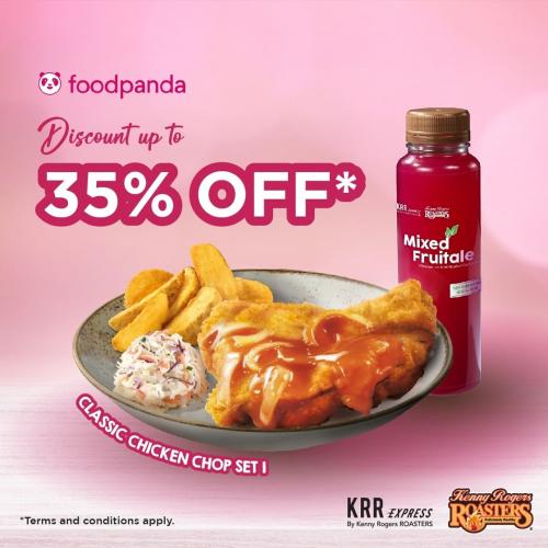 Kenny Rogers Roasters Promotion Discount Up To 35% Promo Code on FoodPanda (valid until 31 March 2021)
