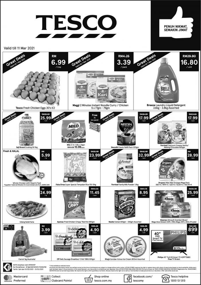 Tesco Press Ads Promotion (5 March 2021 - 11 March 2021)
