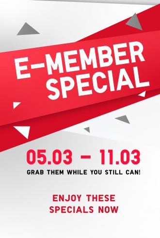 Uniqlo E-member 7 Days Sale (5 Mar 2021 - 11 Mar 2021)