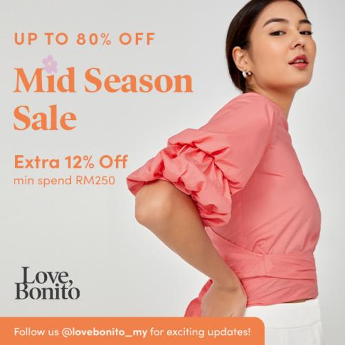 Love, Bonito Mid Season Sale Up To 80% OFF (valid until 14 March 2021)